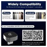 Wireless Carplay Adapter & Android Auto 2025 Upgrade Wired CarPlay to Wireless,2-in-1 Mini USB Design with Fast Stable Connection Car Play for Apple iOS 10+, Android 11+ Version - Retail: $28