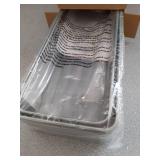 Kitsure Shower Caddy - 2 Pack Adhesive Shower Organizer, Rustproof Metal Shelves, No-Drill Bathroom Organizers and Storage, Silver Grey, Large - Retail: $25