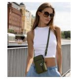 JANKS Small Crossbody Bags for Women Leather Mini Cell Phone Purses with Crossbody Strap Phone Wallet Shoulder Bag Handbag Arm Bag - Retail: $12