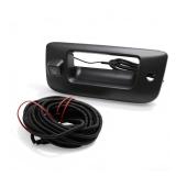 Pre Owned Yunnergo Rear View Backup Camera w/Tailgate Handle Compatible with 2007-2013 Silverado/Sierra 1500 2500HD 3500HD w/Keyhole, Backup Camera Kit, 170Â° Wide-Angle Lens, Black Outer Shell - Re