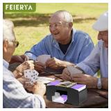 FEIERYA Automatic Card Shuffler 2 Deck,Battery-Operated Electric UNO Poker Shuffler,Playing Card Shuffler for Home Card Game,Travel - Retail: $17