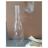 Baderke 12 Pack 750 ml Christmas Plastic Coquito Bottles 25 oz Christmas Empty Wine Champagne Bottles with Lids Heat Shrink Caps Stickers Labels for Homemade Coquito Drinks Xmas Party (Multicolor) - R