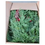 Christmas 6Ft Pine Garlands Garland, Realistic Artificial Faux Greenery Garland with Pine Cone and Berry for Mantle Holiday Indoor Outdoor Fireplace Winter Christmas Decor - Retail: $25