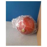 Liliful 4 Pcs Large Outdoor Christmas Ornaments Plastic Jumbo Fillable Balls Ornament Big Xmas Tree Hanging Decoration for Home Outside Holiday Lawn Yard Party (Glitter Red)