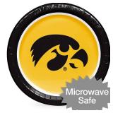 Iowa Hawkeyes NCAA Round Paper Plates, 10", 85 ct.