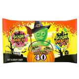 Sour Patch Kids & Sour Patch Watermelon Halloween Candy 22oz/40ct