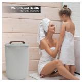 $100 SAMEAT Heated Towel Warmer for Bathroom, Auto Shut Off, Gray