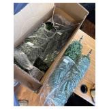 $100 4FT UV-Resistant Artificial Cedar Tree, Outdoor Potted Topiary (2)