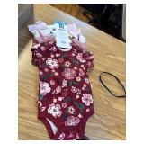 Makers Mark baby organic cotton bodysuit 4 pack 9M