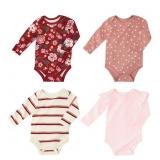 Members, Mark, baby organic cotton bodysuit four pack newborn