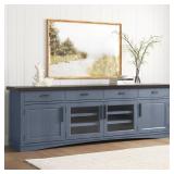 Bankhead TV Stand for TVs up to 88\" - Blue (See pictures) - Retail: $1,349