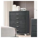Orton 5-drawer Bedroom Chest Blue - Retail: $1,029