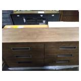 Universal Furniture - Modern Medium Brown Oak Atlas Drawer Dresser - Retail: $1,856