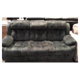 Oxier 84"Wide Microsuede Manual Reclining Sofa, 3-Seater Recliner Couch with Skin-Friendly Upholstery  - Retail: $0