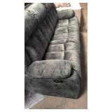 Oxier 84"Wide Microsuede Manual Reclining Sofa, 3-Seater Recliner Couch with Skin-Friendly Upholstery  - Retail: $0