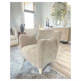 Studio McGee Wing Chair in Beige w/ Pillow - Retail: $420