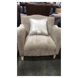 Studio McGee Wing Chair in Beige w/ Pillow - Retail: $420