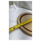 Mid-Century Modern Stepped Ceramic Wall Plate Mid-Century Modern Stepped Ceramic Wall Plate