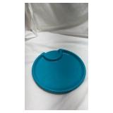 Turquoise and Green Plastic Plates Set from Pampered Chef Turquoise and Green Plastic Plates Set from Pampered Chef