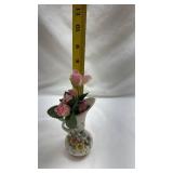 White Porcelain Floral Wall Sconce White Porcelain Floral Wall Sconce