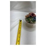 Floral Decorated Glass Bowl Floral Decorated Glass Bowl