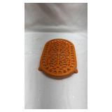 Orange Decorative Cast Iron Trivet Orange Decorative Cast Iron Trivet