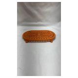 Orange Decorative Cast Iron Trivet Orange Decorative Cast Iron Trivet
