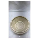 White Ceramic Bowl with Raised Rose Pattern White Ceramic Bowl with Raised Rose Pattern