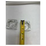 Heavy Crystal Glass Tealight Holders - Set of 2 Heavy Crystal Glass Tealight Holders - Set of 2
