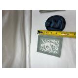 Wedgwood Style Jasperware Relief Plaques Set Wedgwood Style Jasperware Relief Plaques Set