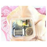 Musical Porcelain Ballerina Doll in Pink Lace Dress Musical Porcelain Ballerina Doll in Pink Lace Dress