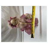 Musical Porcelain Ballerina Doll in Pink Lace Dress Musical Porcelain Ballerina Doll in Pink Lace Dress