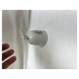 Floral Porcelain Bell with Heart Handle Floral Porcelain Bell with Heart Handle