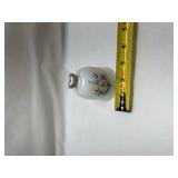 Floral Porcelain Bell with Heart Handle Floral Porcelain Bell with Heart Handle