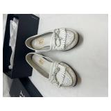 G.H. Bass White Leather Penny Loafers G.H. Bass White Leather Penny Loafers