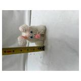 Handmade White Bunny Plush with Pom Poms Handmade White Bunny Plush with Pom Poms