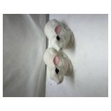 White Ceramic Bunny Planters Set White Ceramic Bunny Planters Set