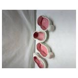 White Ceramic Bunny Planters Set White Ceramic Bunny Planters Set