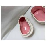 White Ceramic Bunny Planters Set White Ceramic Bunny Planters Set