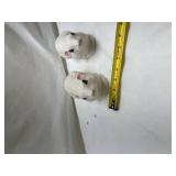 White Ceramic Bunny Planters Set White Ceramic Bunny Planters Set