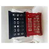 Plastic Storage Crate Set - Black and Red Plastic Storage Crate Set - Black and Red