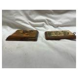 1940s Children's Wooden Wall Plaques Set of 2 1940s Children's Wooden Wall Plaques Set of 2