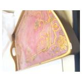 Decorative Rose Gold Serving Tray Decorative Rose Gold Serving Tray