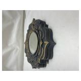 Decorative Wall Mirror Set - Black and Gold Ornate Frames Decorative Wall Mirror Set - Black and Gold Ornate Frames
