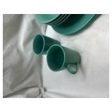 Gibson Turquoise Dinnerware Set Gibson Turquoise Dinnerware Set