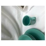 Gibson Turquoise Dinnerware Set Gibson Turquoise Dinnerware Set