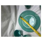 Gibson Turquoise Dinnerware Set Gibson Turquoise Dinnerware Set