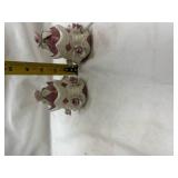 Capodimonte Style Porcelain Rose Salt and Pepper Shakers Capodimonte Style Porcelain Rose Salt and Pepper Shakers