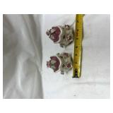 Capodimonte Style Porcelain Rose Salt and Pepper Shakers Capodimonte Style Porcelain Rose Salt and Pepper Shakers