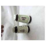 Decorative Salt & Pepper Shaker Set with Character Illustrations Decorative Salt & Pepper Shaker Set with Character Illustrations